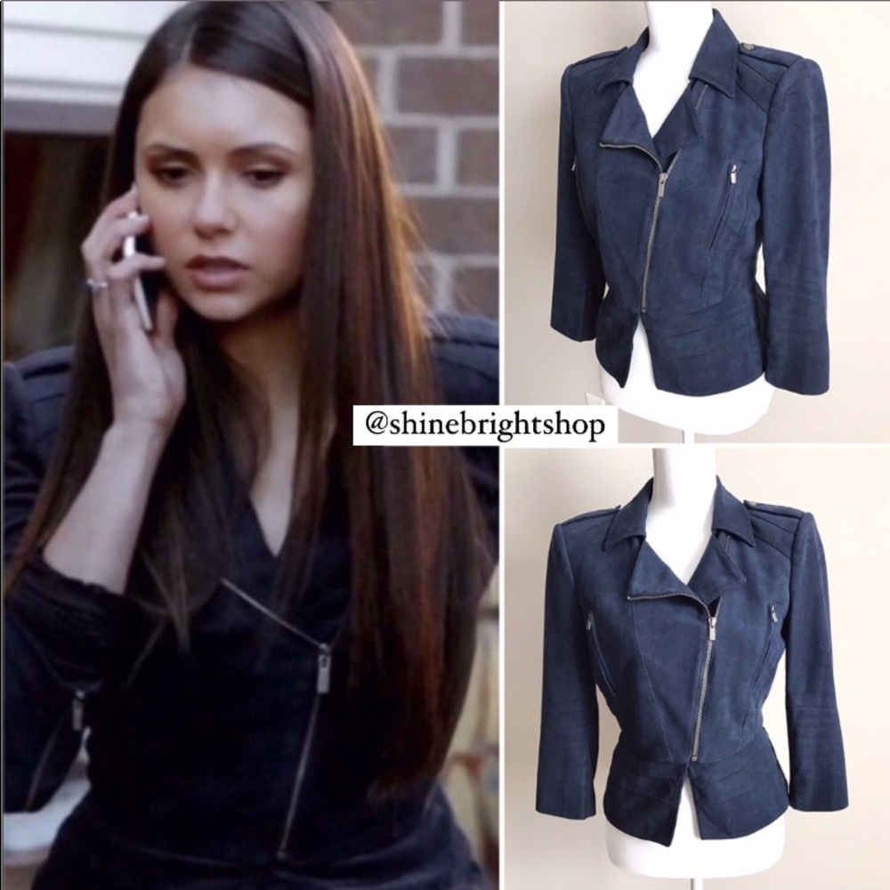 Vintage Suede Jacket ASO Elena Gilbert in The Vampire Diaries